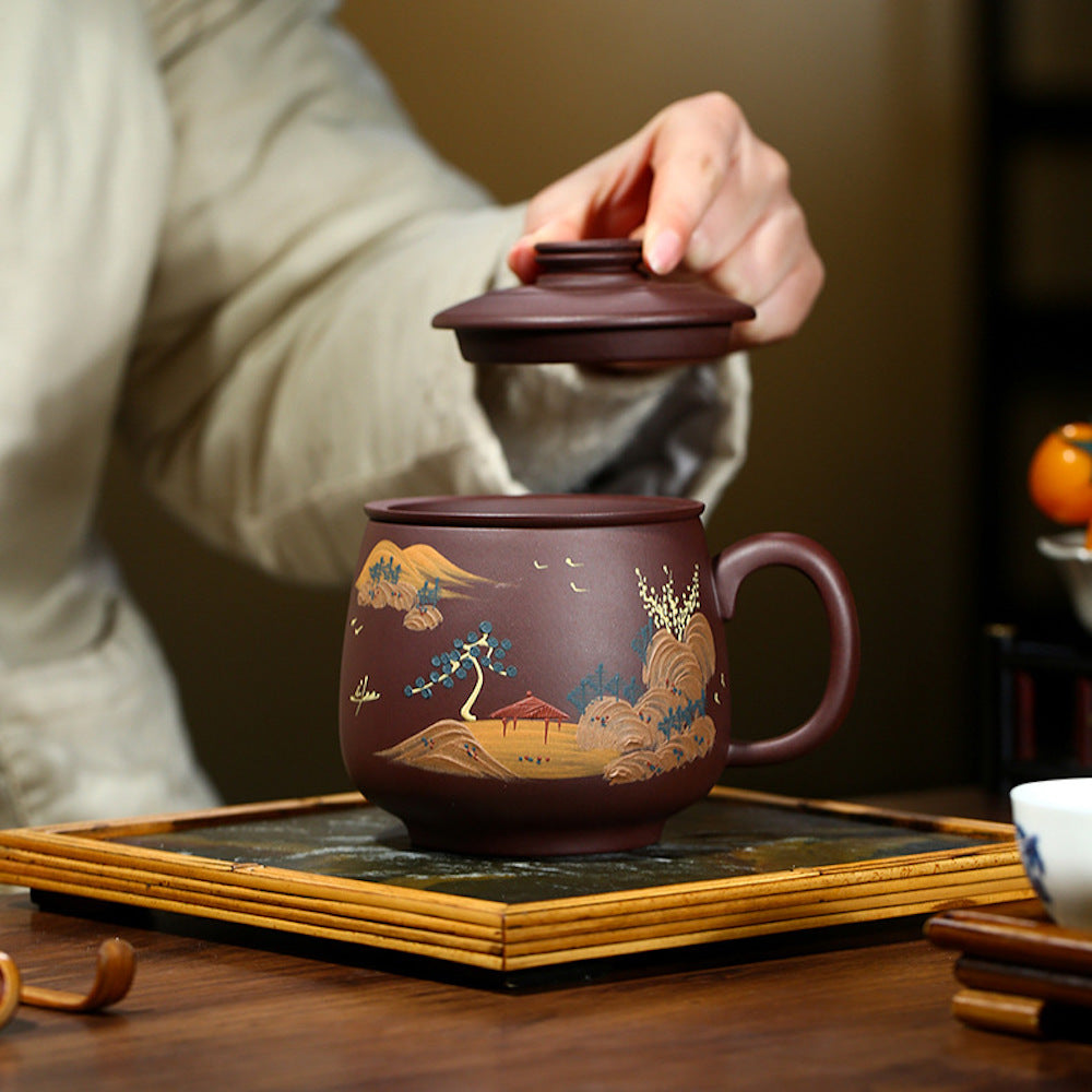 Handcrafted Zisha Mug – Yixing Clay for Tea & Coffee