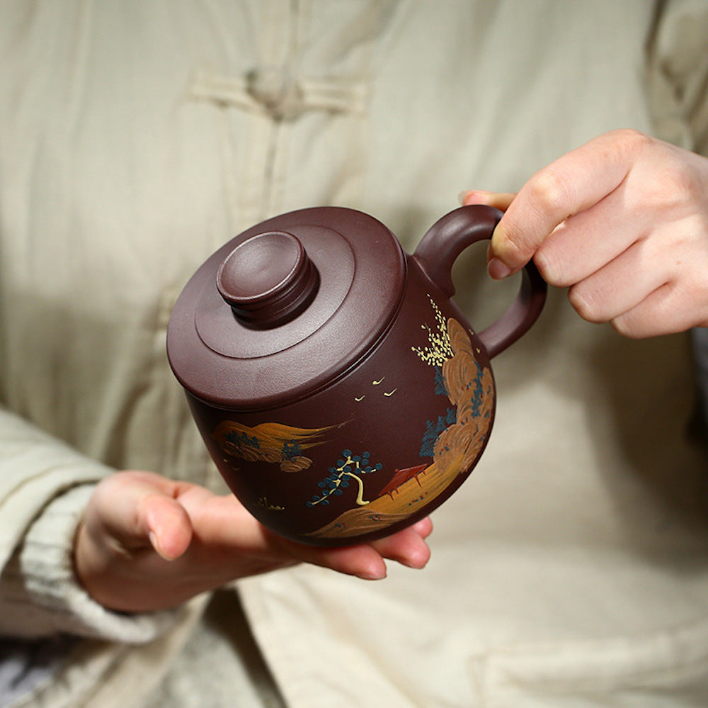 Handcrafted Zisha Mug – Yixing Clay for Tea & Coffee