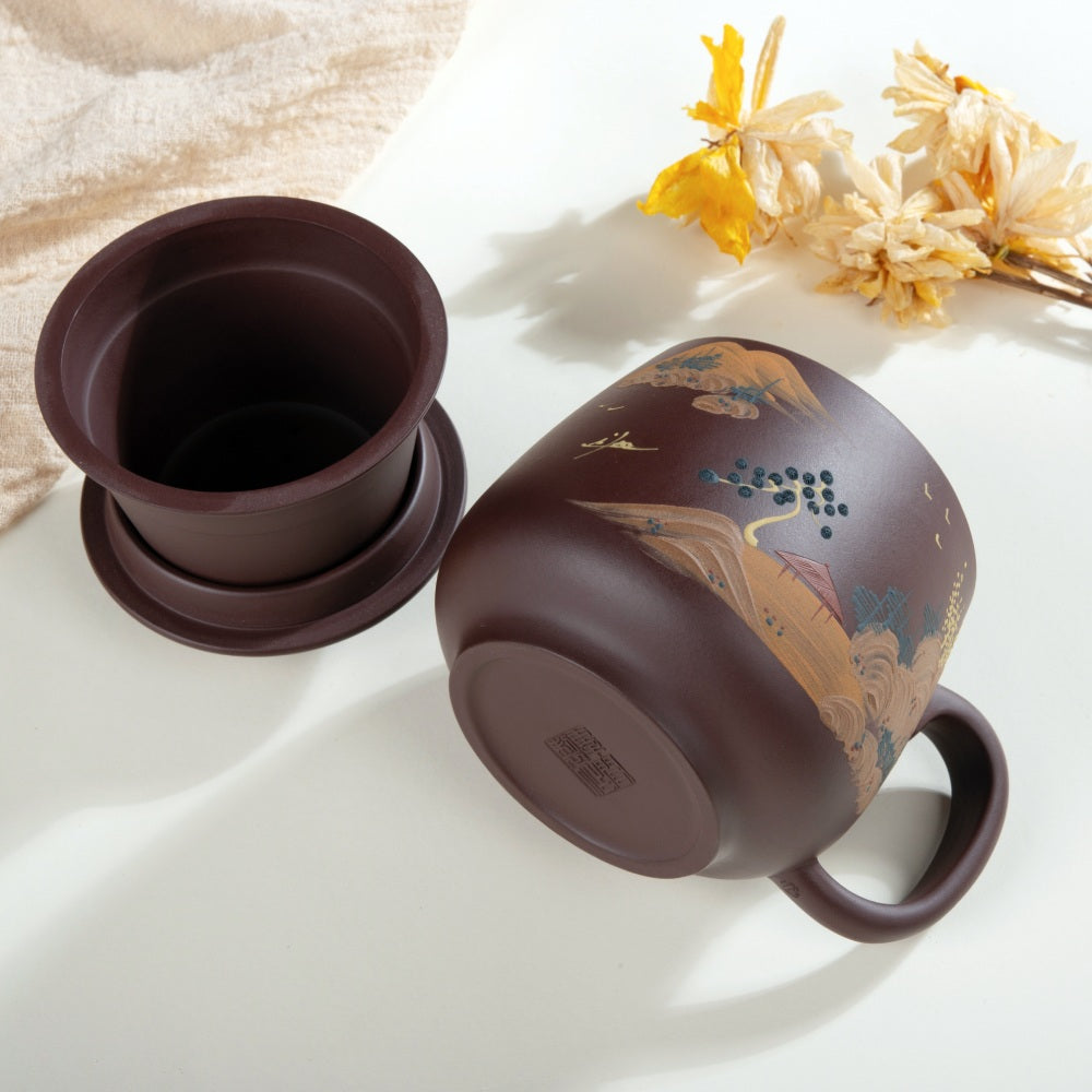 Handcrafted Zisha Mug – Yixing Clay for Tea & Coffee