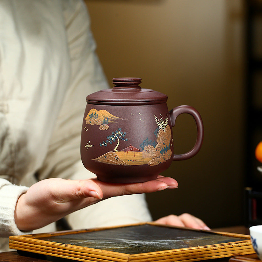 470ml Yixing Zisha Purple Clay Coffee & Tea Mug