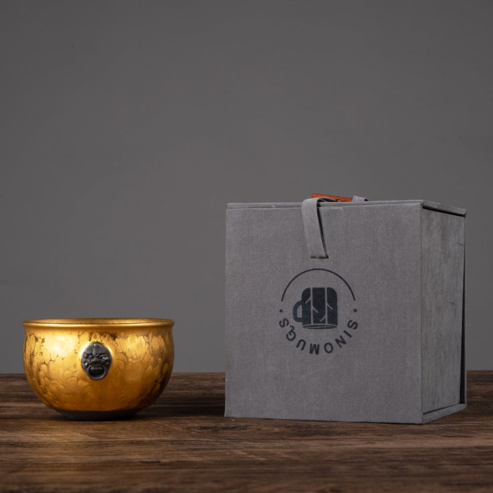 Lion Jian Zhan Tenmoku Tea Cup – Strength & Elegance