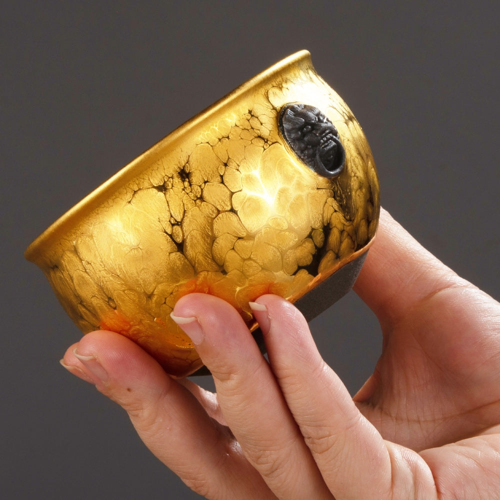 Lion Jian Zhan Tenmoku Tea Cup – Strength & Elegance