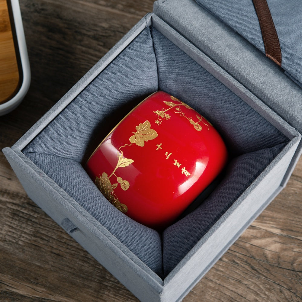 Zodiac Tea Cup-Mutton Fat Jade Porcelain