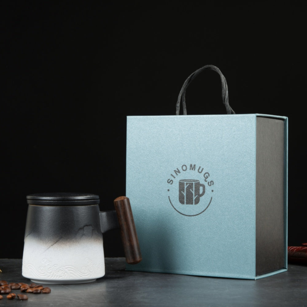 Mountain View Mug – Elegant Ceramic for Tea & Coffee