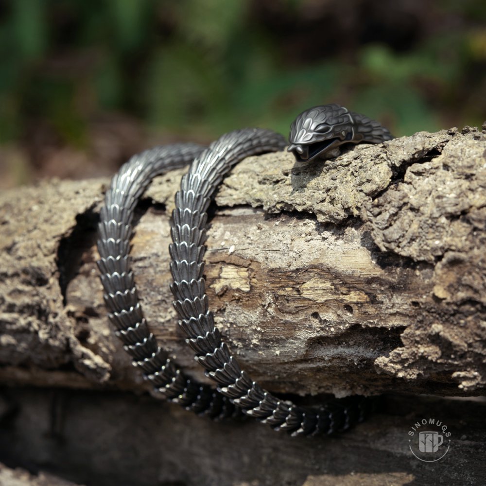 Vikings World Serpent Jormungandr Snake Necklace