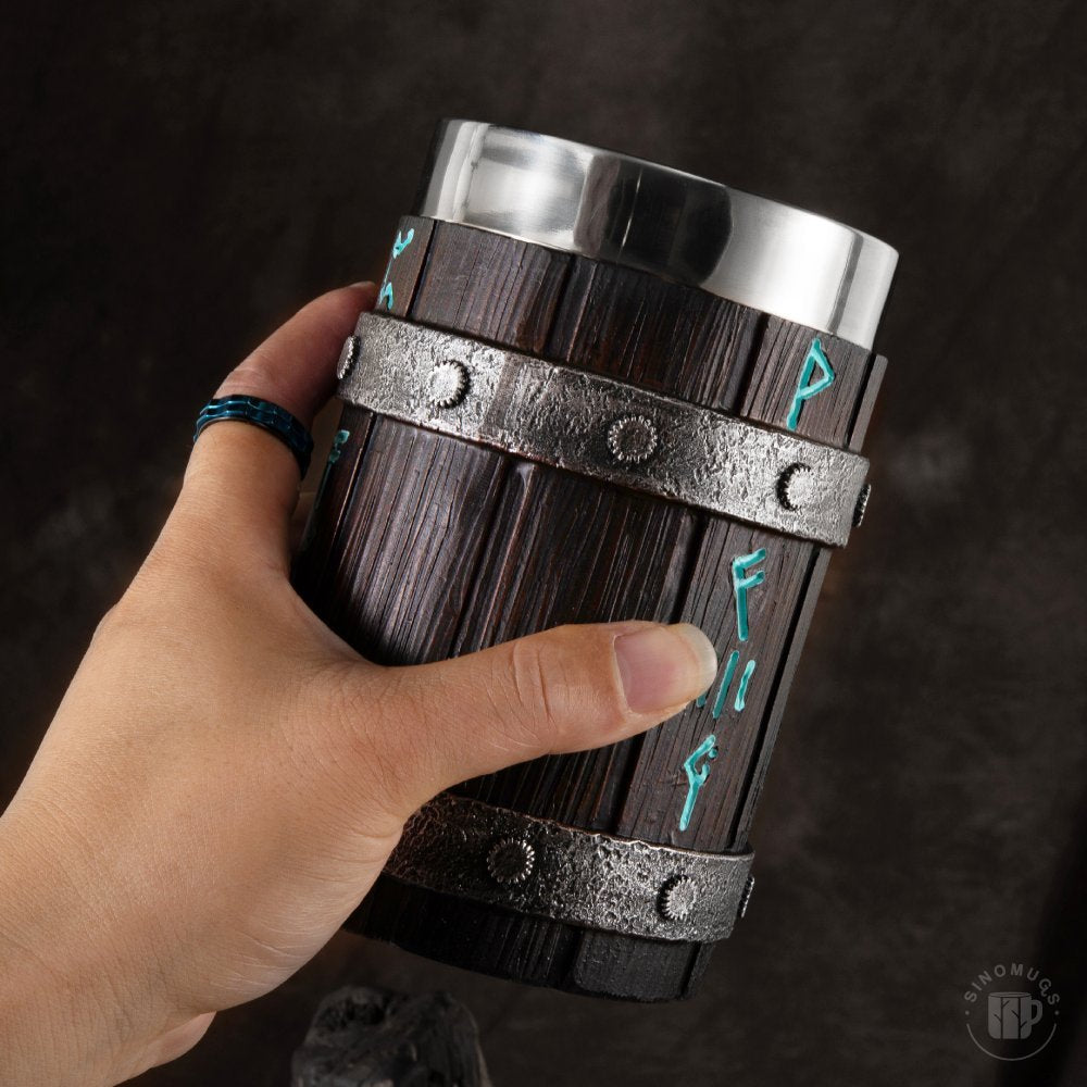 Viking Barrel Mug (Large 500ML)