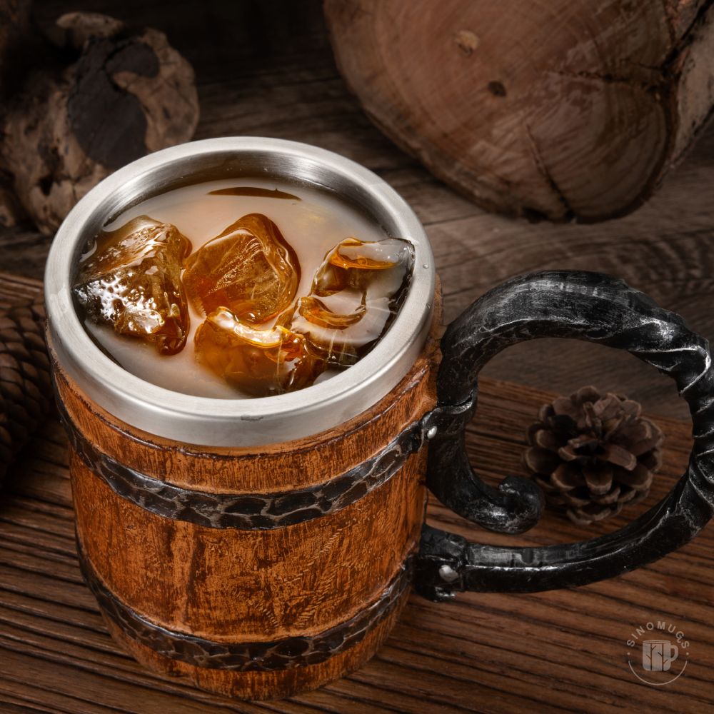 Nordic Viking Handmade Rune Mug(Large:600ml )