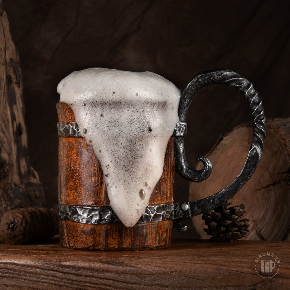 Nordic Viking Handmade Rune Mug（Large：600ml ）