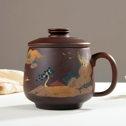 Handcrafted Zisha Mug – Yixing Clay for Tea & Coffee
