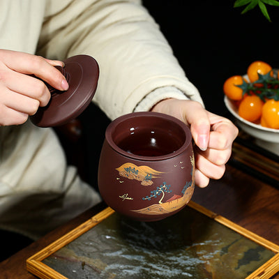Handcrafted Zisha Mug – Yixing Clay for Tea & Coffee