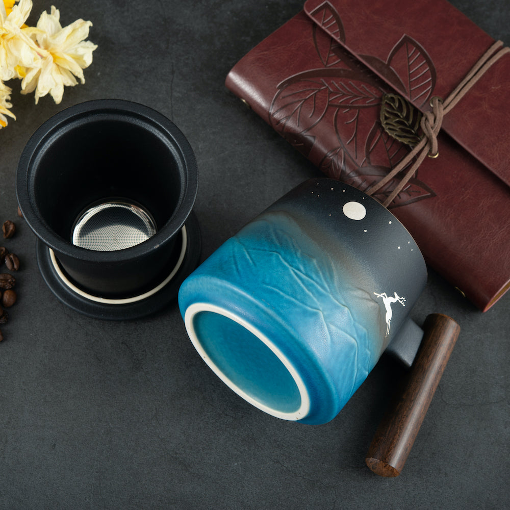 Elk And Moonlight Coffee & Tea Mug