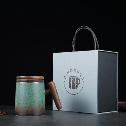 Emerald Ceramic Coffee & Tea Mug – Elegant & Timeless