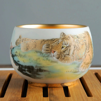 Royal Jian Zhan Tenmoku Tea Cup – Imperial Elegance