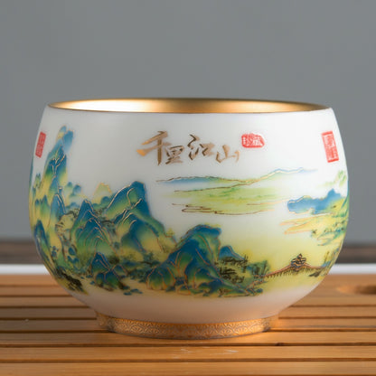 Royal Jian Zhan Tenmoku Tea Cup – Imperial Elegance