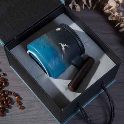 Moon Elf Ceramic Coffee & Tea Mug  of Lunar Elegance