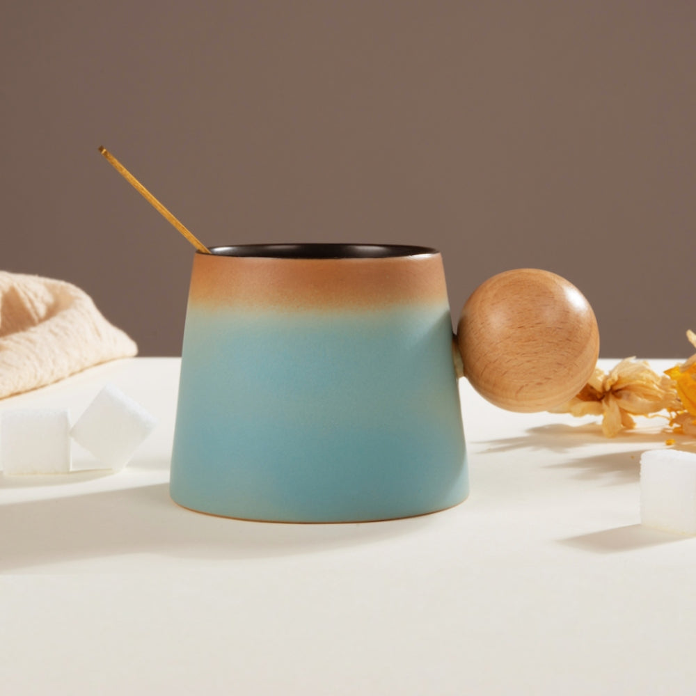 Pair of Creative Ceramic Coffee Mug Set