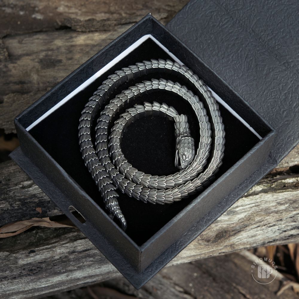Vikings World Serpent Jormungandr Snake Necklace